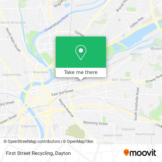 Mapa de First Street Recycling