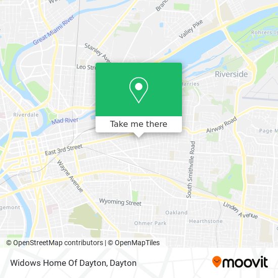 Widows Home Of Dayton map