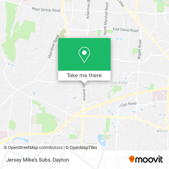 Mapa de Jersey Mike's Subs