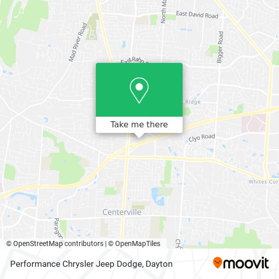 Performance Chrysler Jeep Dodge map