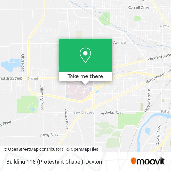 Building 118 (Protestant Chapel) map