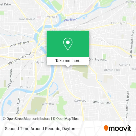 Mapa de Second Time Around Records