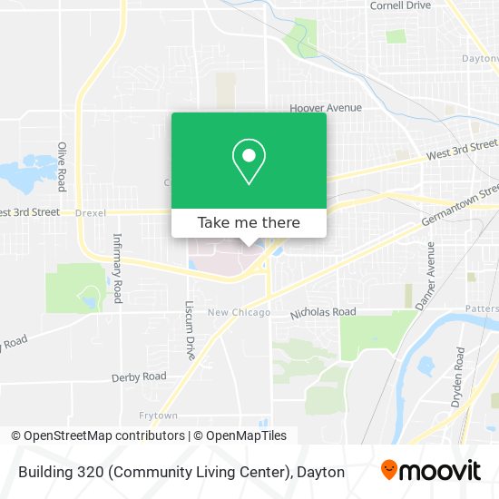 Building 320 (Community Living Center) map