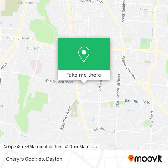 Mapa de Cheryl's Cookies
