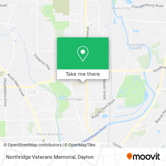 Northridge Veterans Memorial map