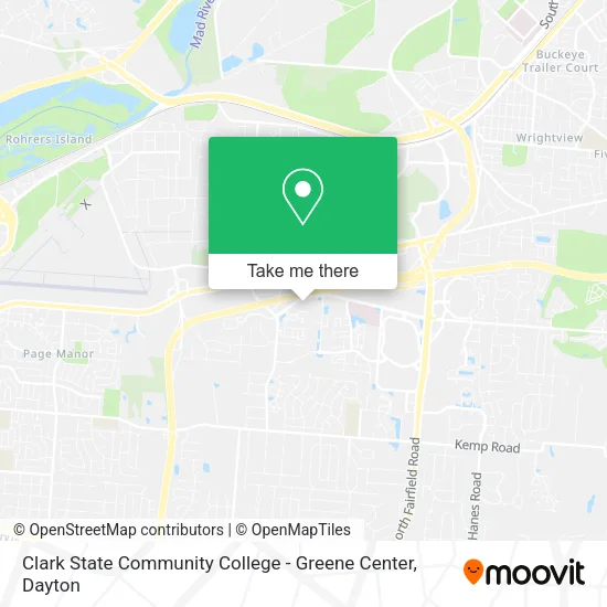 Mapa de Clark State Community College - Greene Center