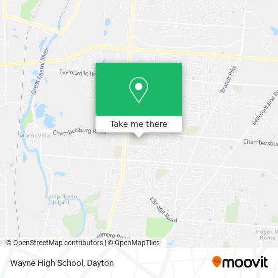 Mapa de Wayne High School