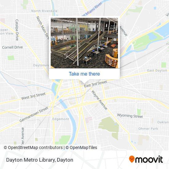 Mapa de Dayton Metro Library