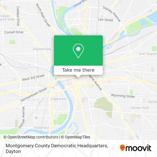 Mapa de Montgomery County Democratic Headquarters