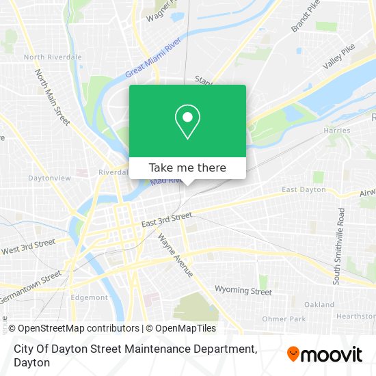 Mapa de City Of Dayton Street Maintenance Department