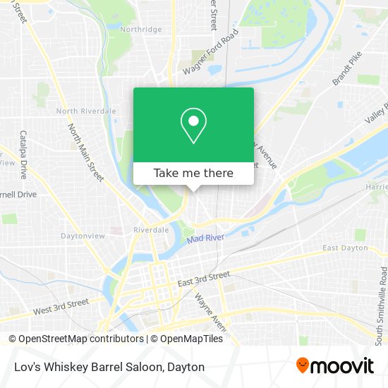 Lov's Whiskey Barrel Saloon map