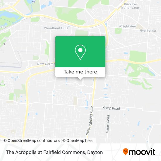 How to get to The Acropolis at Fairfield Commons in Beavercreek by