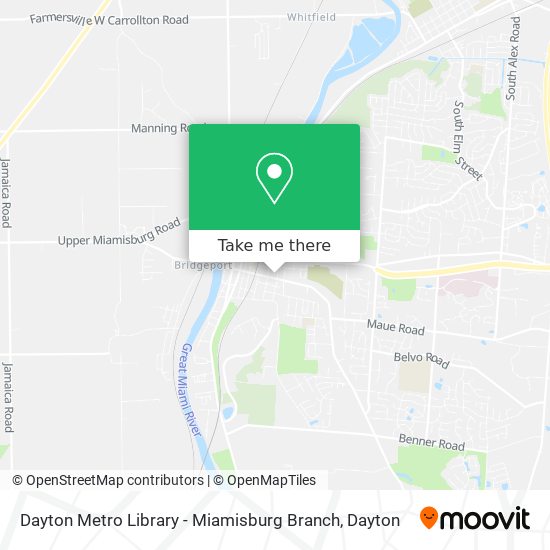 Dayton Metro Library - Miamisburg Branch map