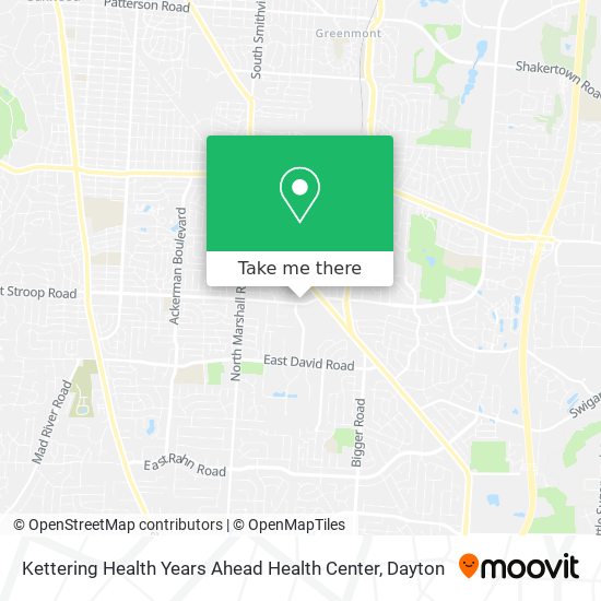 Mapa de Kettering Health Years Ahead Health Center