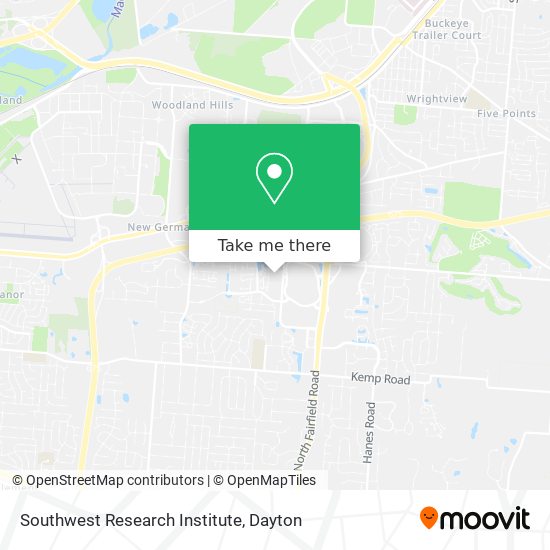 Mapa de Southwest Research Institute