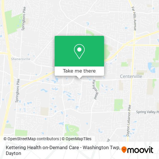Kettering Health on-Demand Care - Washington Twp map