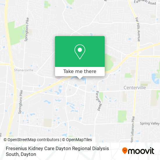 Fresenius Kidney Care Dayton Regional Dialysis South map