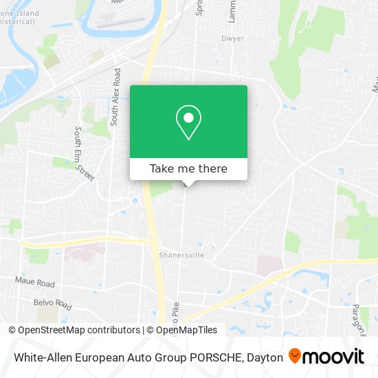 Mapa de White-Allen European Auto Group PORSCHE