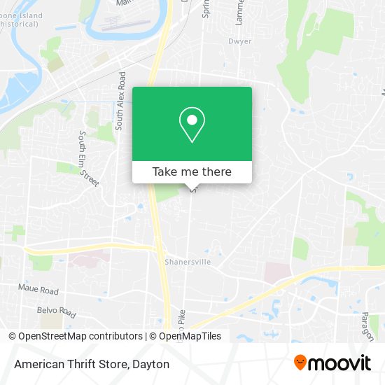 Mapa de American Thrift Store