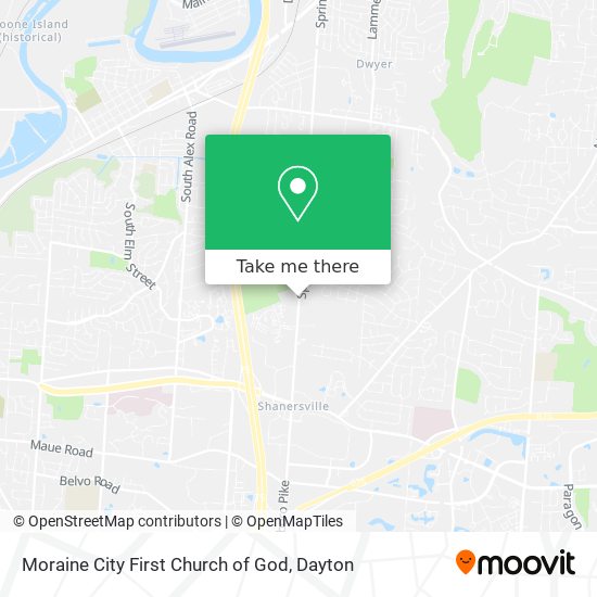 Moraine City First Church of God map