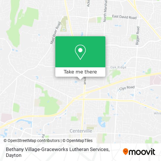 Mapa de Bethany Village-Graceworks Lutheran Services