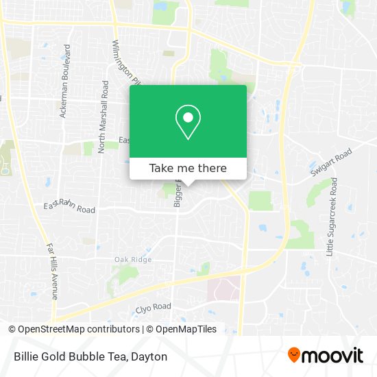 Billie Gold Bubble Tea map