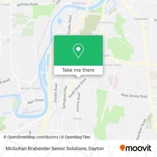 Mapa de McGohan Brabender Senior Solutions