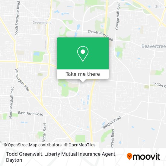 Todd Greenwalt, Liberty Mutual Insurance Agent map