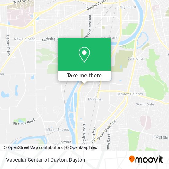 Mapa de Vascular Center of Dayton