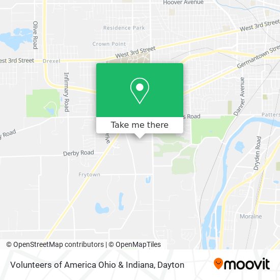 Volunteers of America Ohio & Indiana map