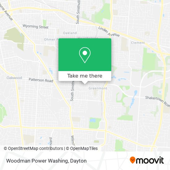 Woodman Power Washing map