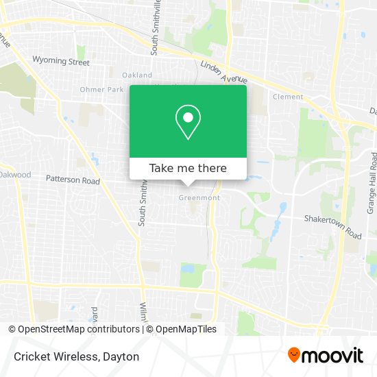 Mapa de Cricket Wireless