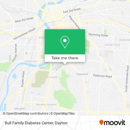 Mapa de Bull Family Diabetes Center