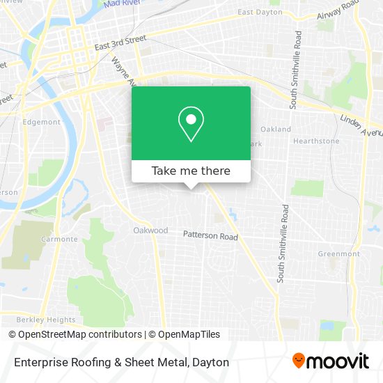 Mapa de Enterprise Roofing & Sheet Metal