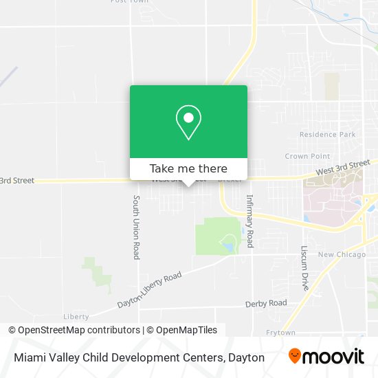 Mapa de Miami Valley Child Development Centers