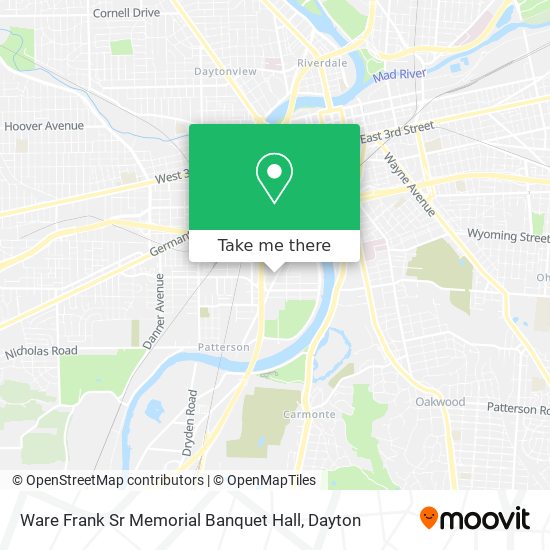Ware Frank Sr Memorial Banquet Hall map