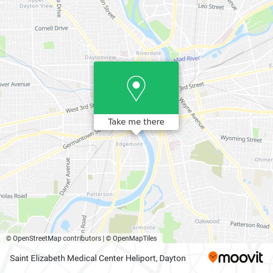 Saint Elizabeth Medical Center Heliport map