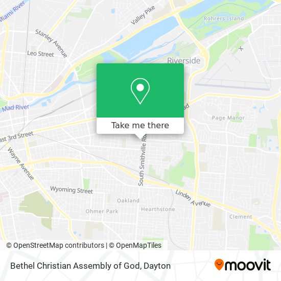 Bethel Christian Assembly of God map