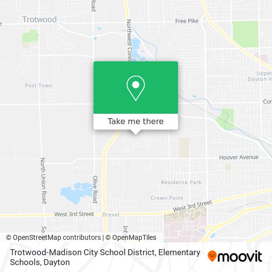 Trotwood-Madison City School District, Elementary Schools map