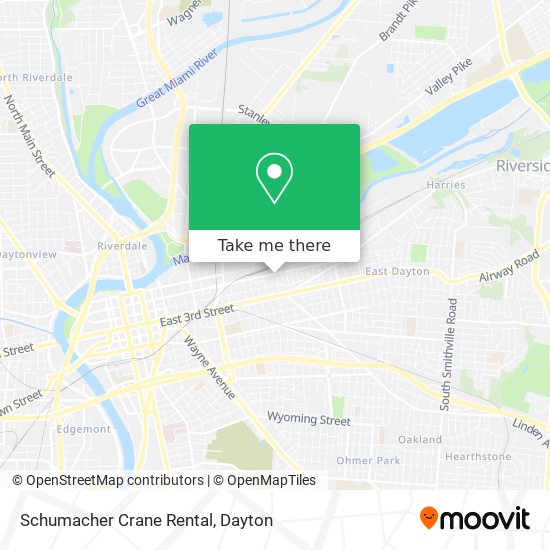 Schumacher Crane Rental map