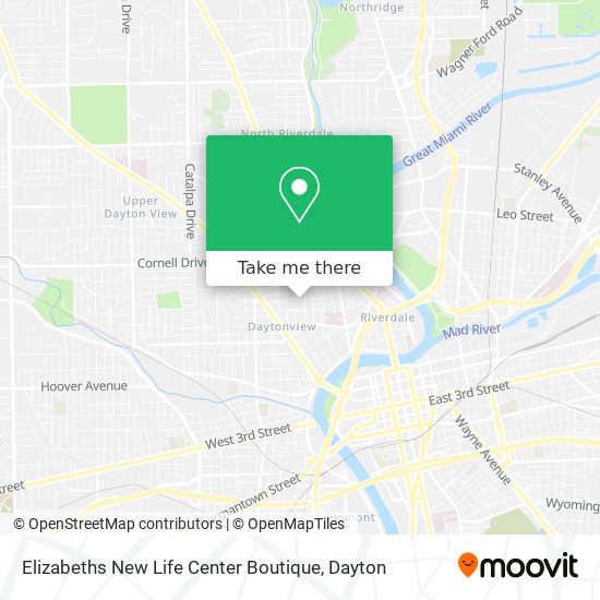 Elizabeths New Life Center Boutique map