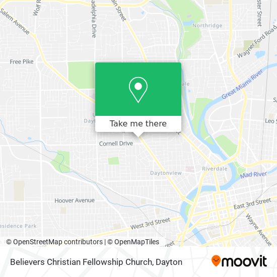 Mapa de Believers Christian Fellowship Church