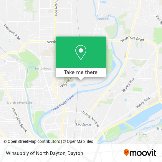 Winsupply of North Dayton map