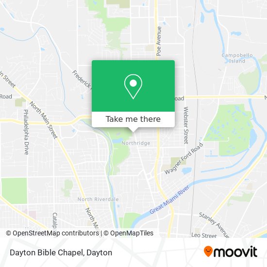 Mapa de Dayton Bible Chapel