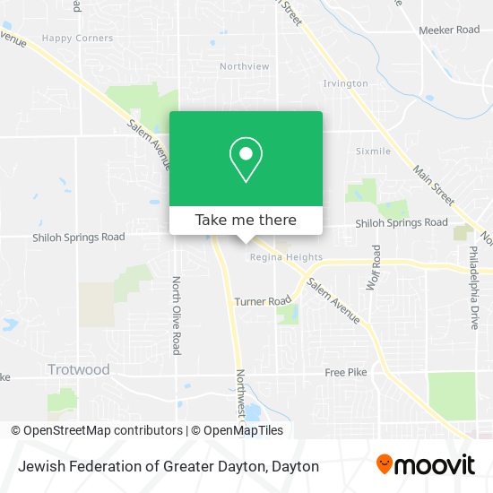 Jewish Federation of Greater Dayton map