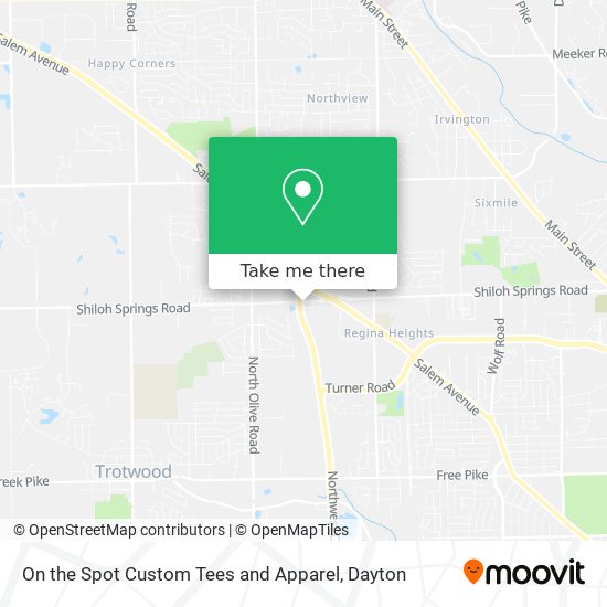 On the Spot Custom Tees and Apparel map