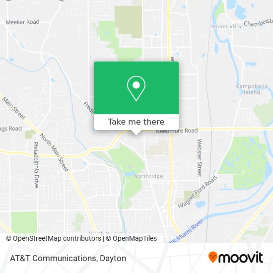 AT&T Communications map