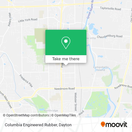 Columbia Engineered Rubber map
