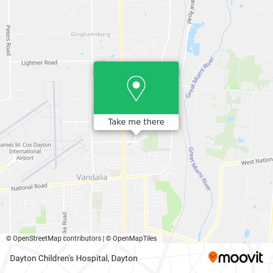 Mapa de Dayton Children's Hospital