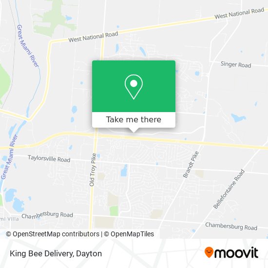 King Bee Delivery map